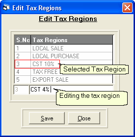 EditTaxRegions