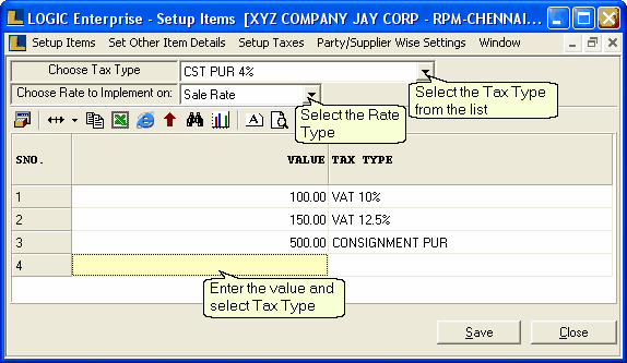 LinkTaxTypes(RateBasis)-Purchase