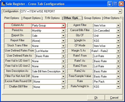 SaleRegisterCrossTab-CityItemOthrOpts