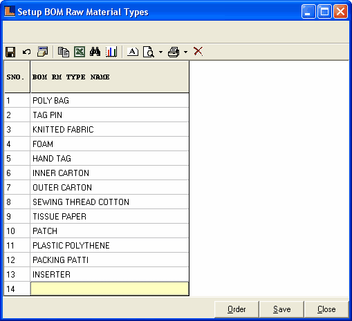 SetupBOMRawMaterialTypes