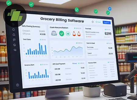Grocery Billing Software Simplifies Daily Closing & Cash Reconciliation