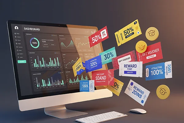 Garment retail software with loyalty and coupon management