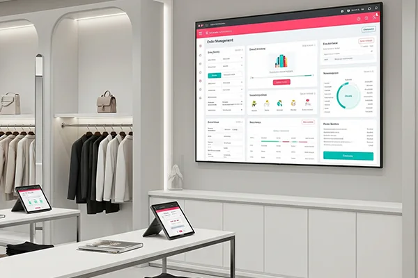 Garment retail software with order management