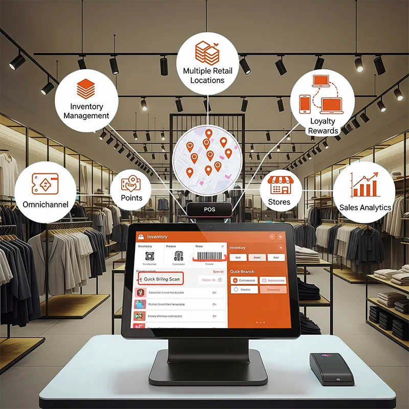 Garment retail software with POS, billing, and inventory