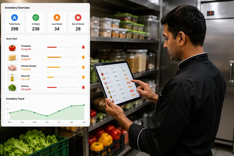 Restaurant POS Benefit - Precise Inventory Control