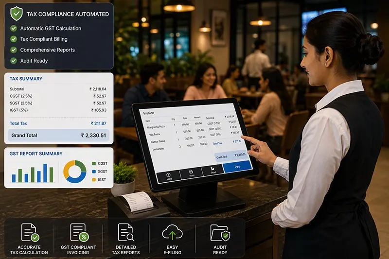 Restaurant POS Benefit - Automated Tax Compliance