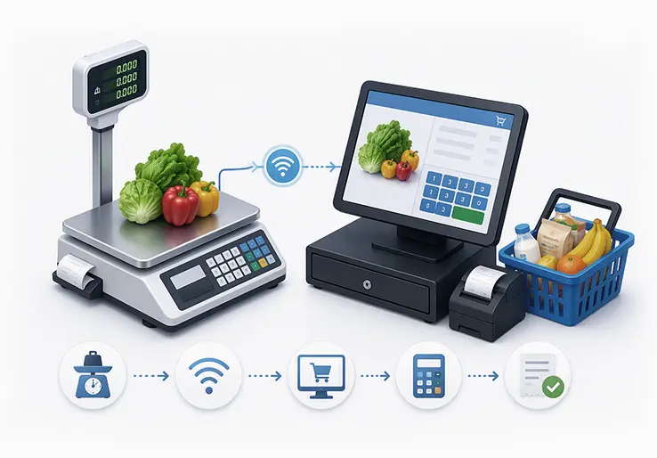 POS Integrated Weighing Scale