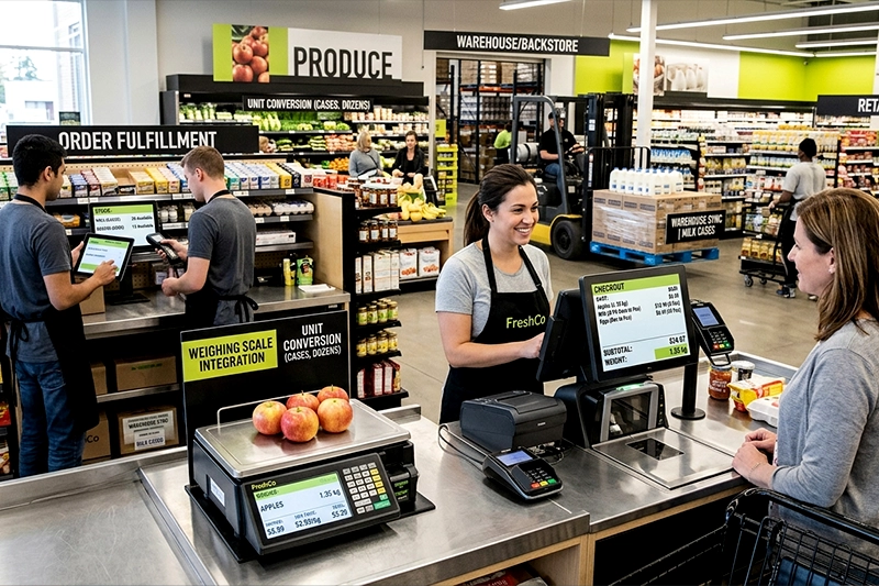 POS in Supermarket