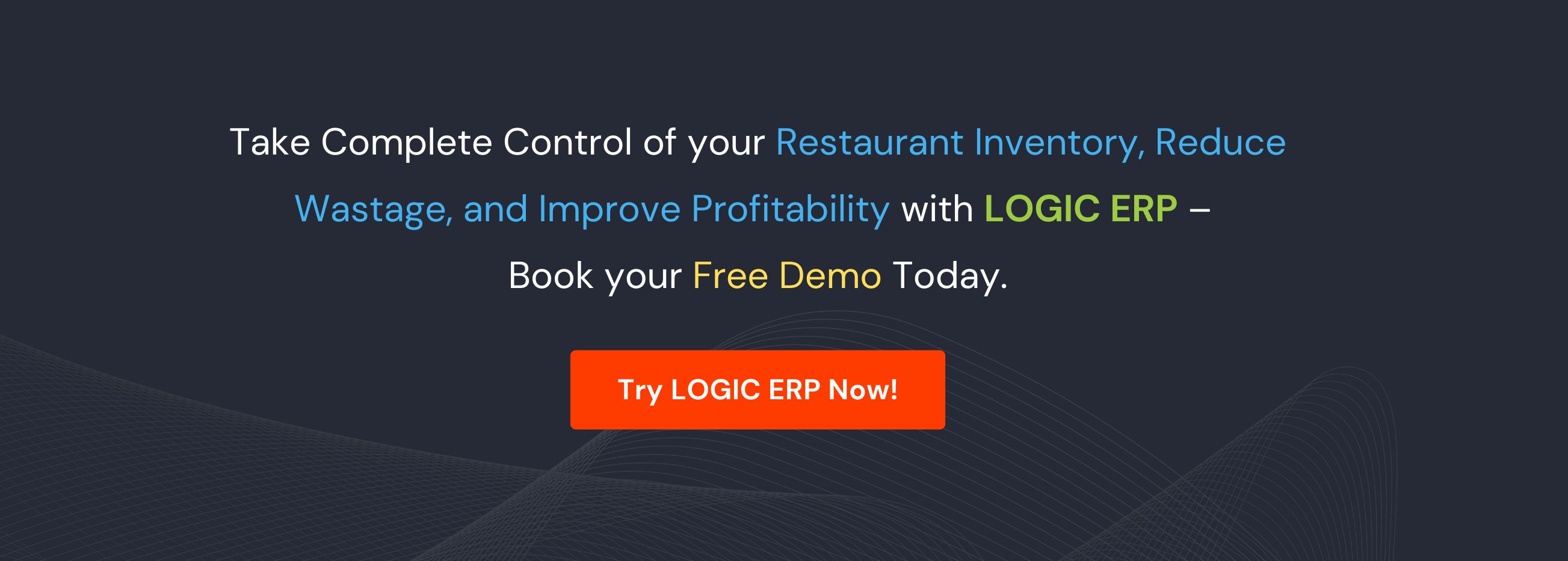 Book Demo of LOGIC ERP Restaurant Management Software Now!
