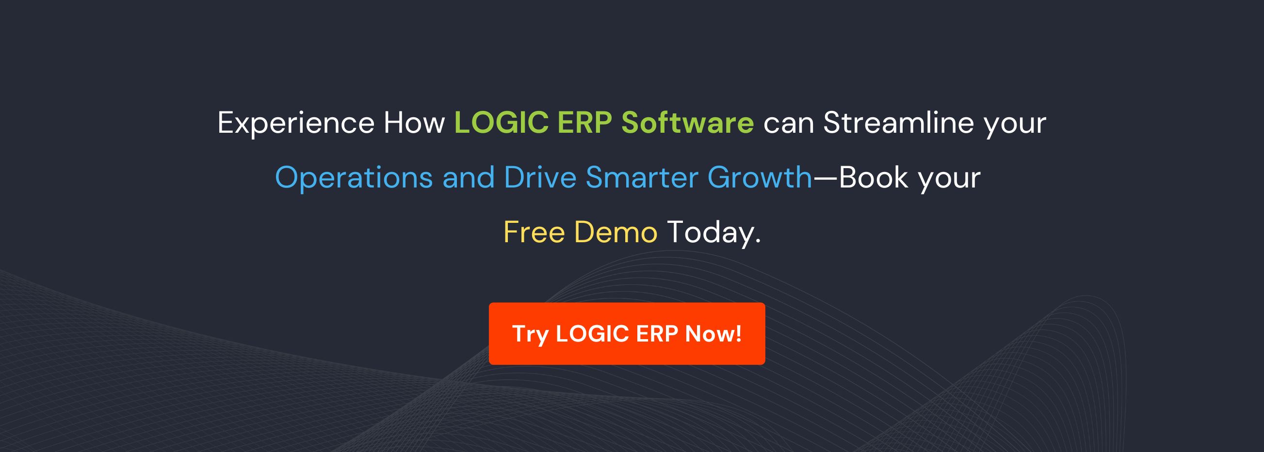 Book Demo of LOGIC ERP Software Now!