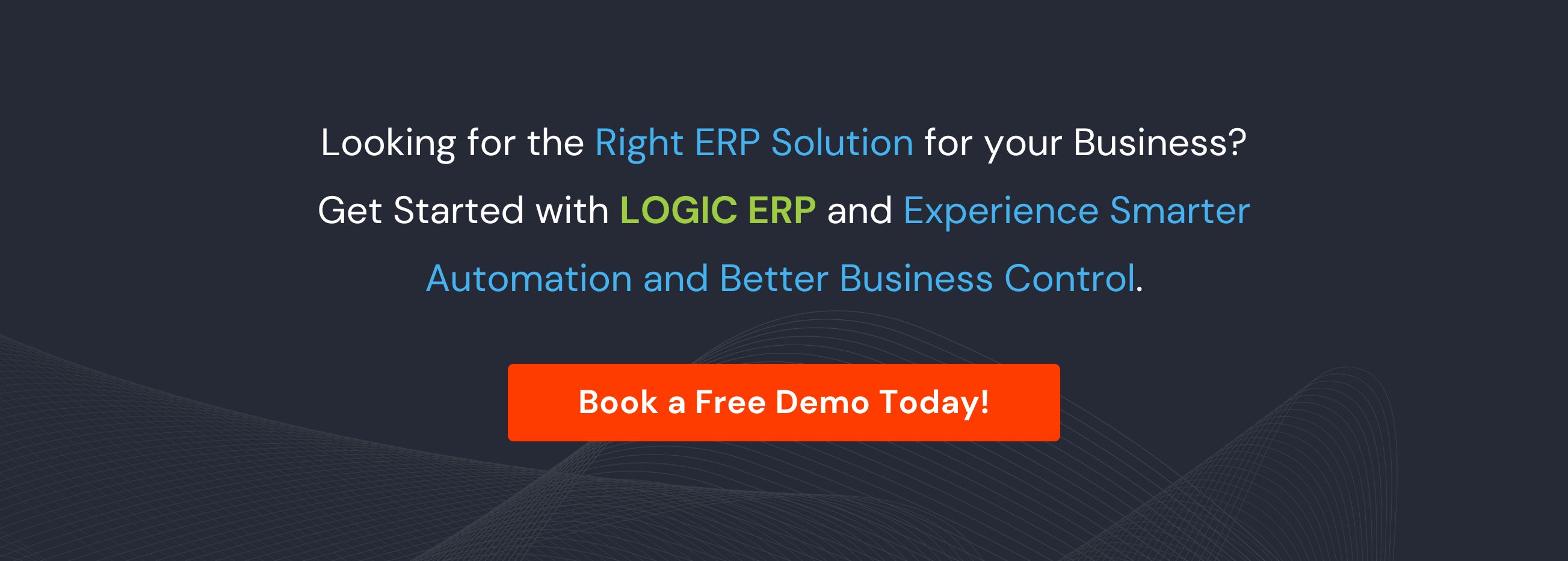 Book a Free Demo of LOGIC ERP Software Today!