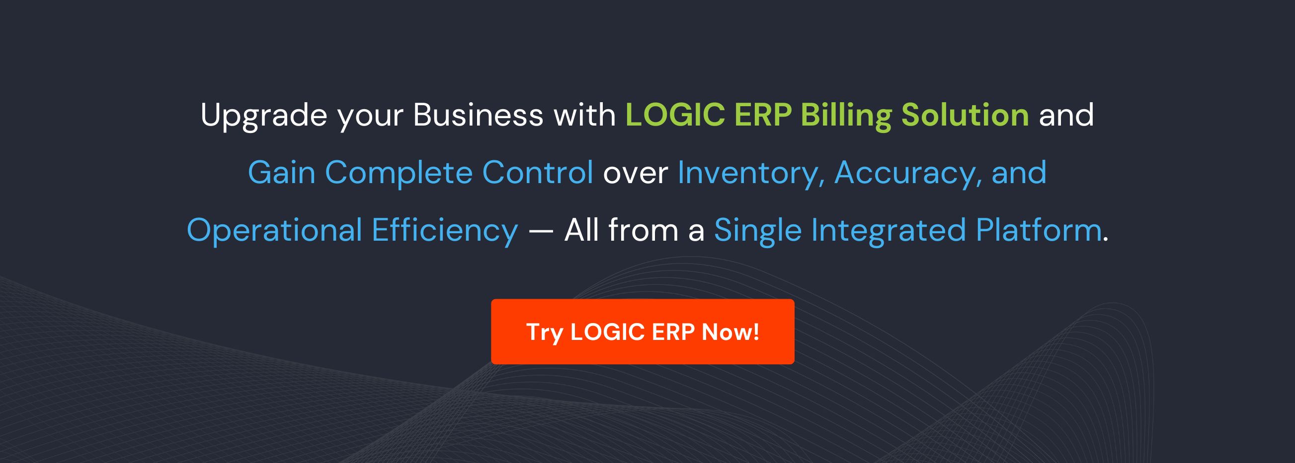 Book Demo of LOGIC ERP Billing Software Now!