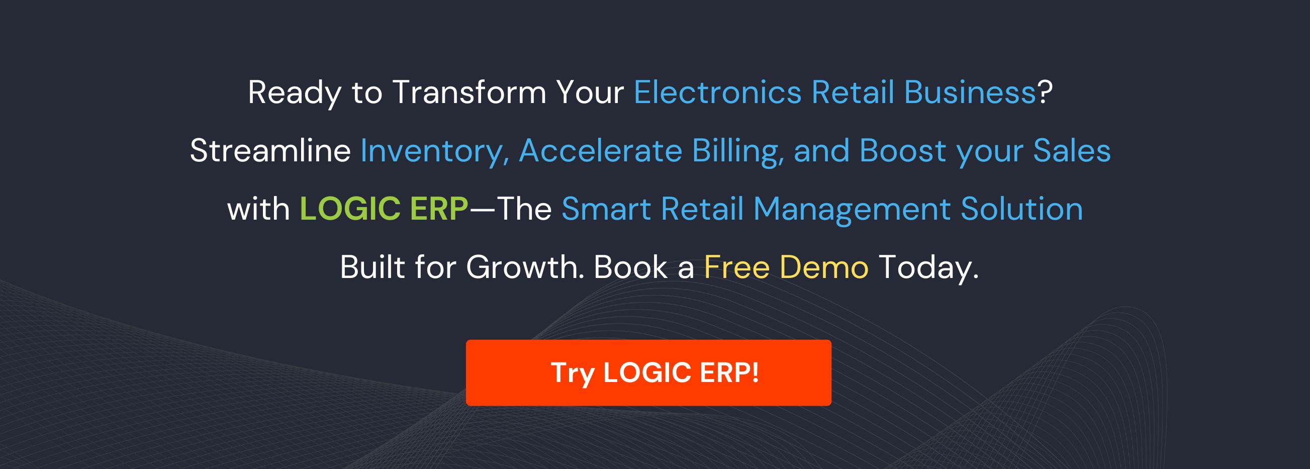 Book a Free Demo of LOGIC ERP Software Today!