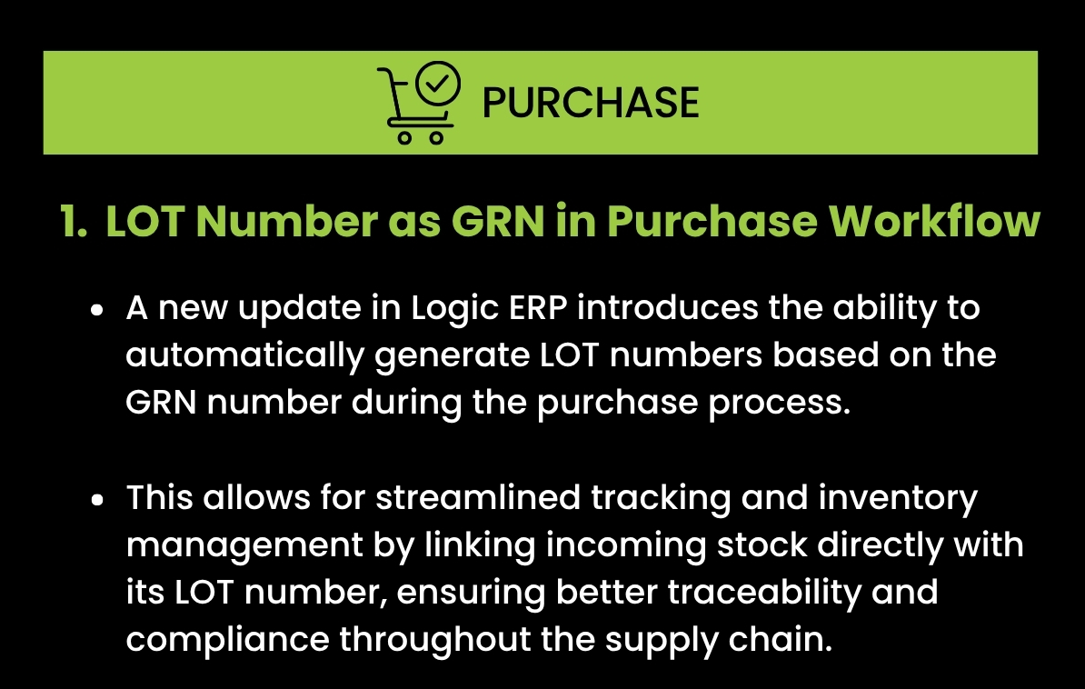 LOGIC ERP Release Notes | May 2025 