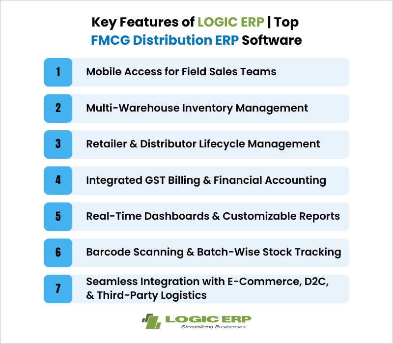 Key Features of LOGIC ERP | Top FMCG Distribution ERP Software