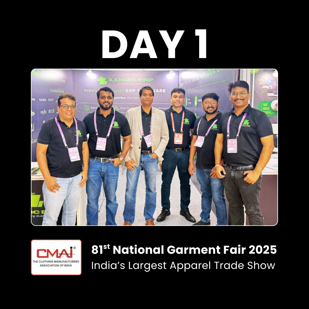 LOGIC ERP at 𝟖𝟏𝐬𝐭 𝐍𝐚𝐭𝐢𝐨𝐧𝐚𝐥 𝐆𝐚𝐫𝐦𝐞𝐧𝐭 𝐅𝐚𝐢𝐫 | The Clothing Manufacturers Association of India (CMAI) | Day 1