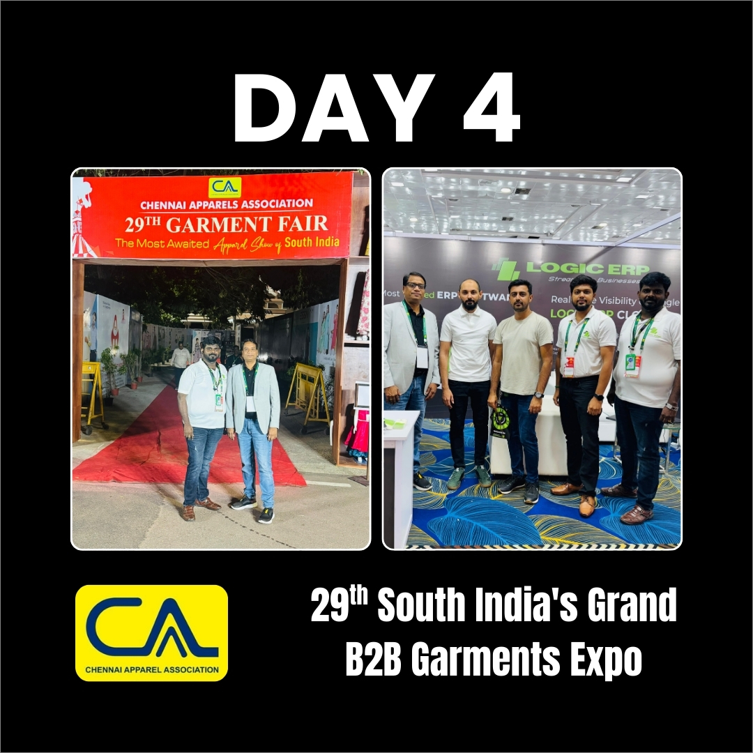 LOGIC ERP at CAA Chennai Apparels Association 𝐆𝐚𝐫𝐦𝐞𝐧𝐭 𝐄𝐱𝐩𝐨 𝟐𝟎𝟐𝟓 | 𝐃𝐚𝐲 𝟒