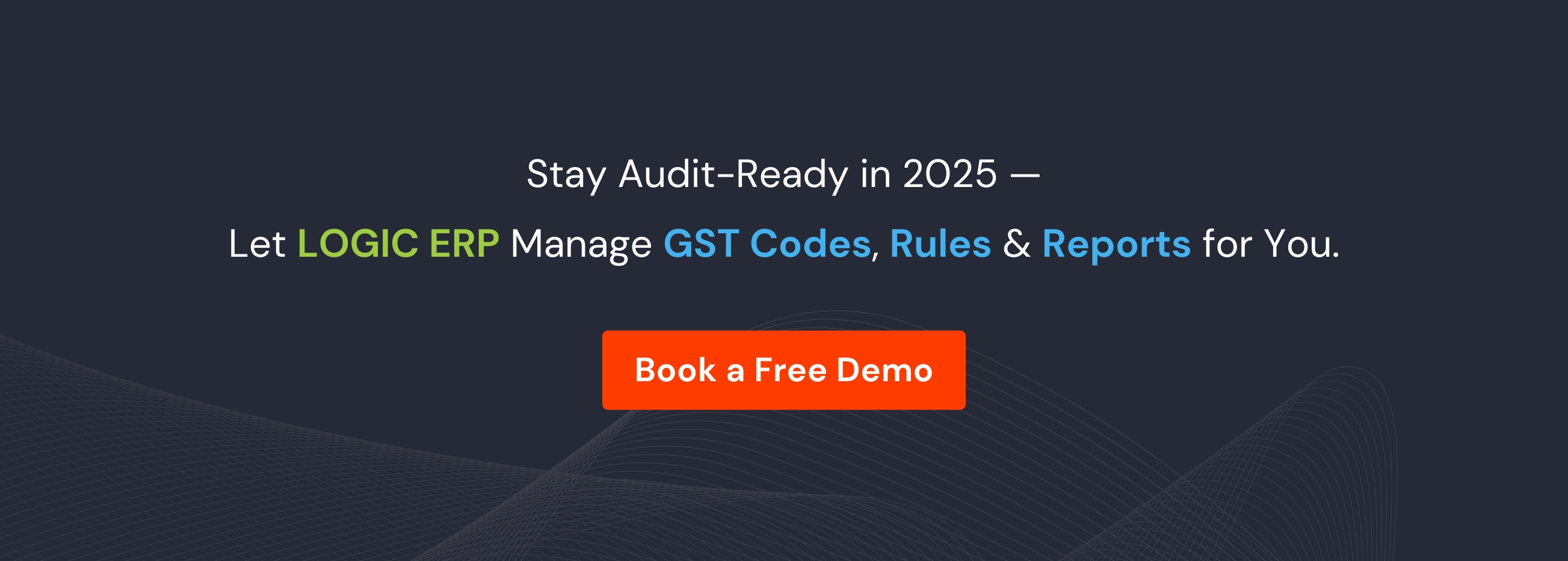 Book Demo of LOGIC ERP GST Software Now!