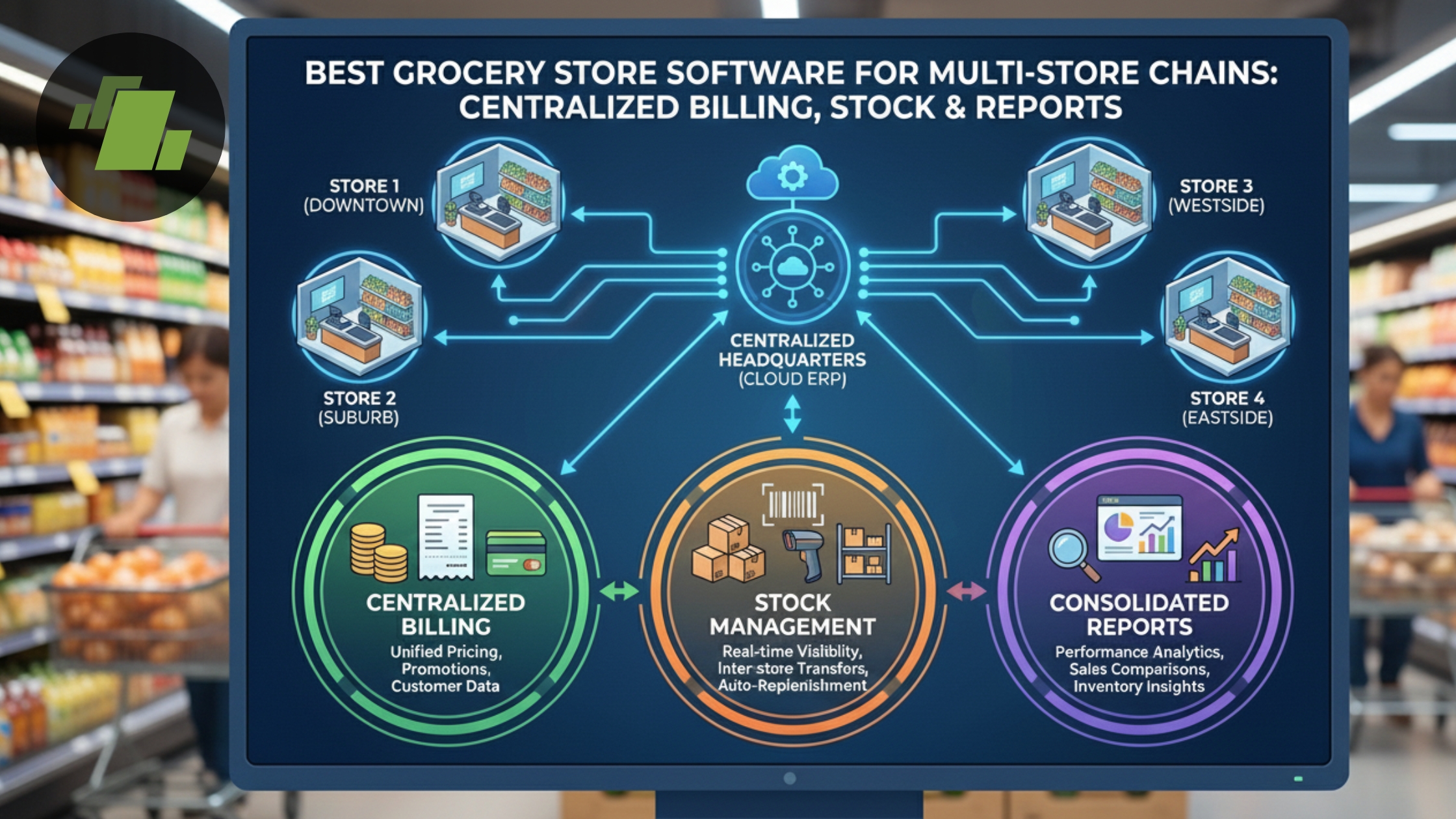 Best Grocery Store Software for Multi-Store Chains: Centralized Billing, Stock & Reports
