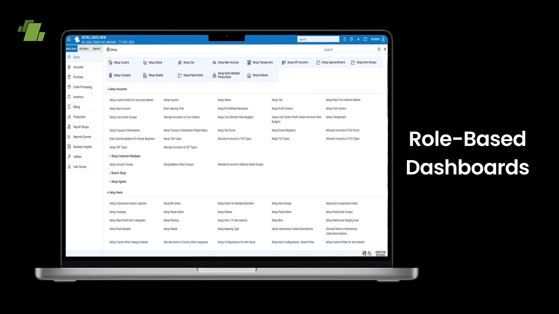 Role-Based Dashboards