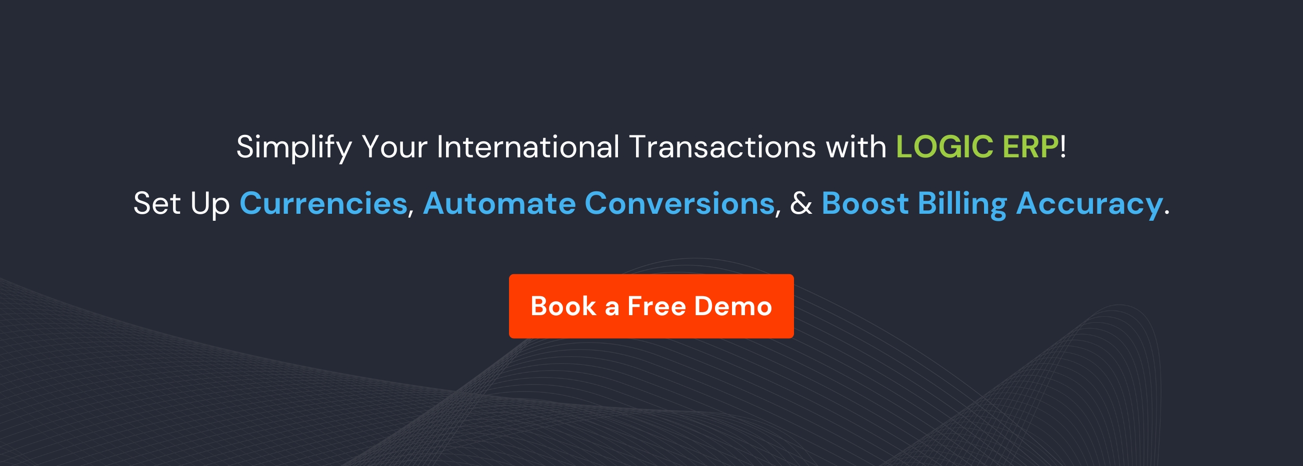 Book Demo of LOGIC ERP Software Now!