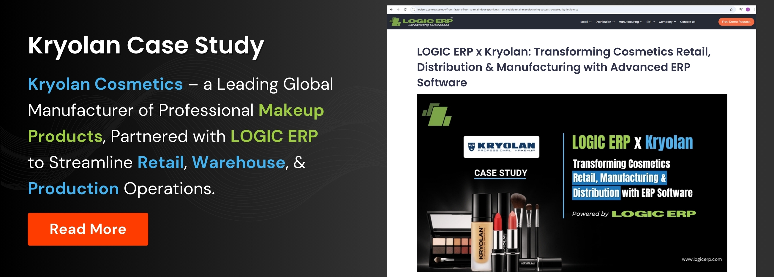 LOGIC ERP x Kryolan: Transforming Cosmetics Retail, Distribution & Manufacturing with Advanced ERP Software