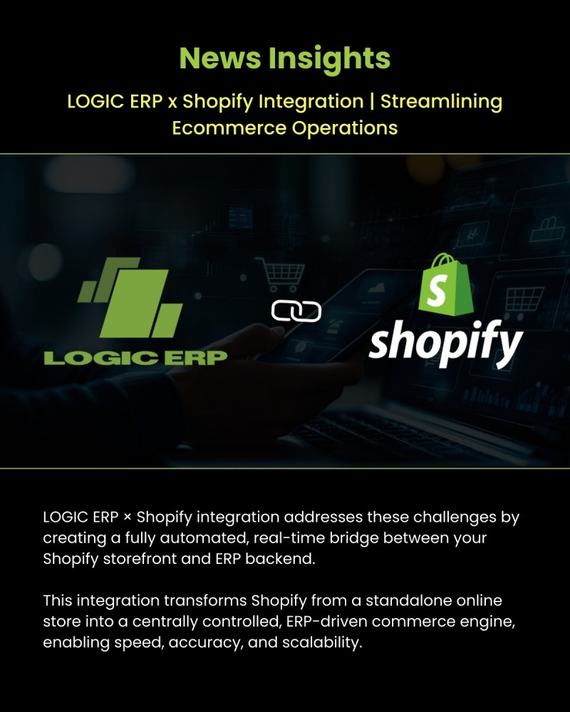 LOGIC ERP x Shopify Integration | Streamlining Ecommerce Operations