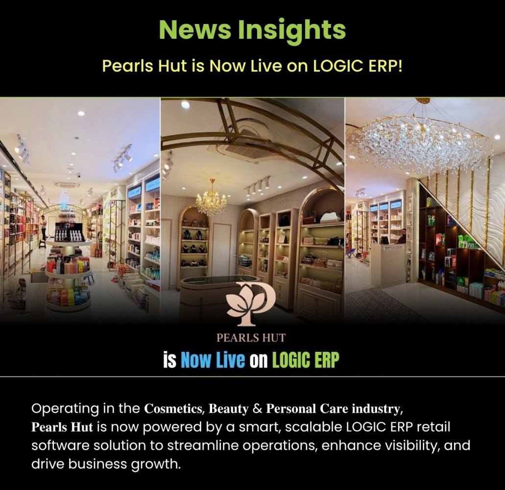 Pearls Hut is Now Live on LOGIC ERP!