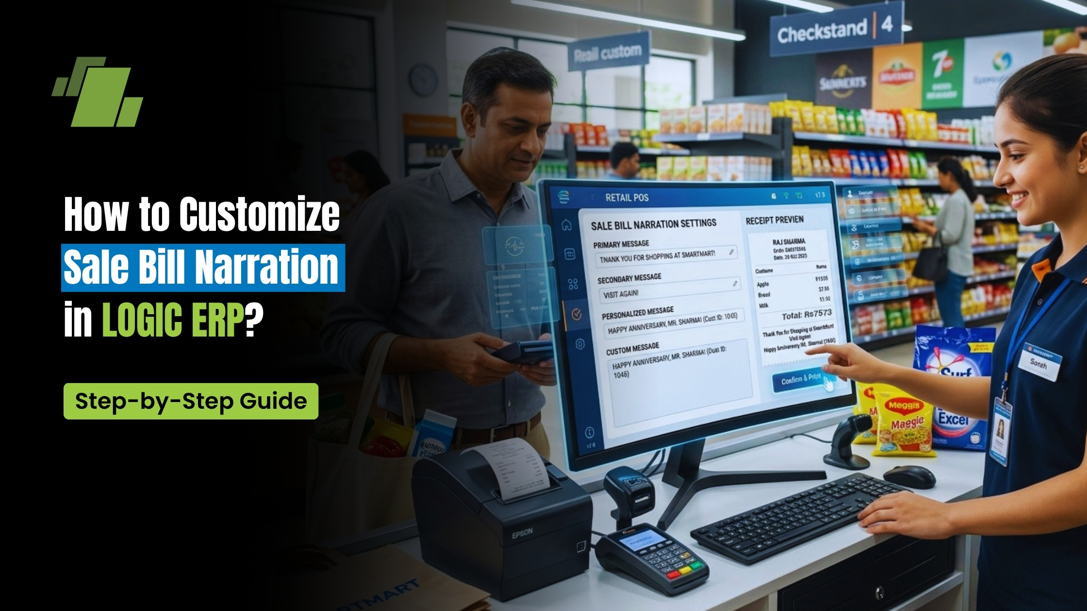 How to Customize Sale Bill Narration in LOGIC ERP (Step-by-Step Guide)