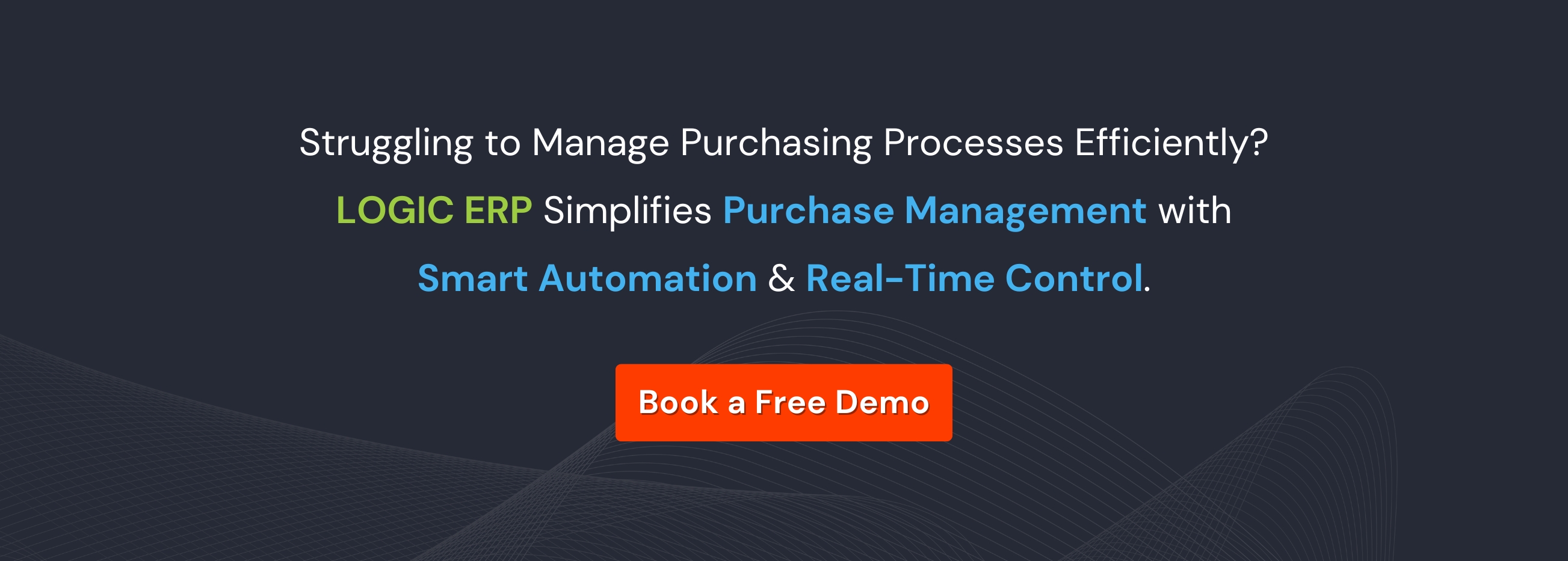 Book a Free Demo of LOGIC ERP Software Now!