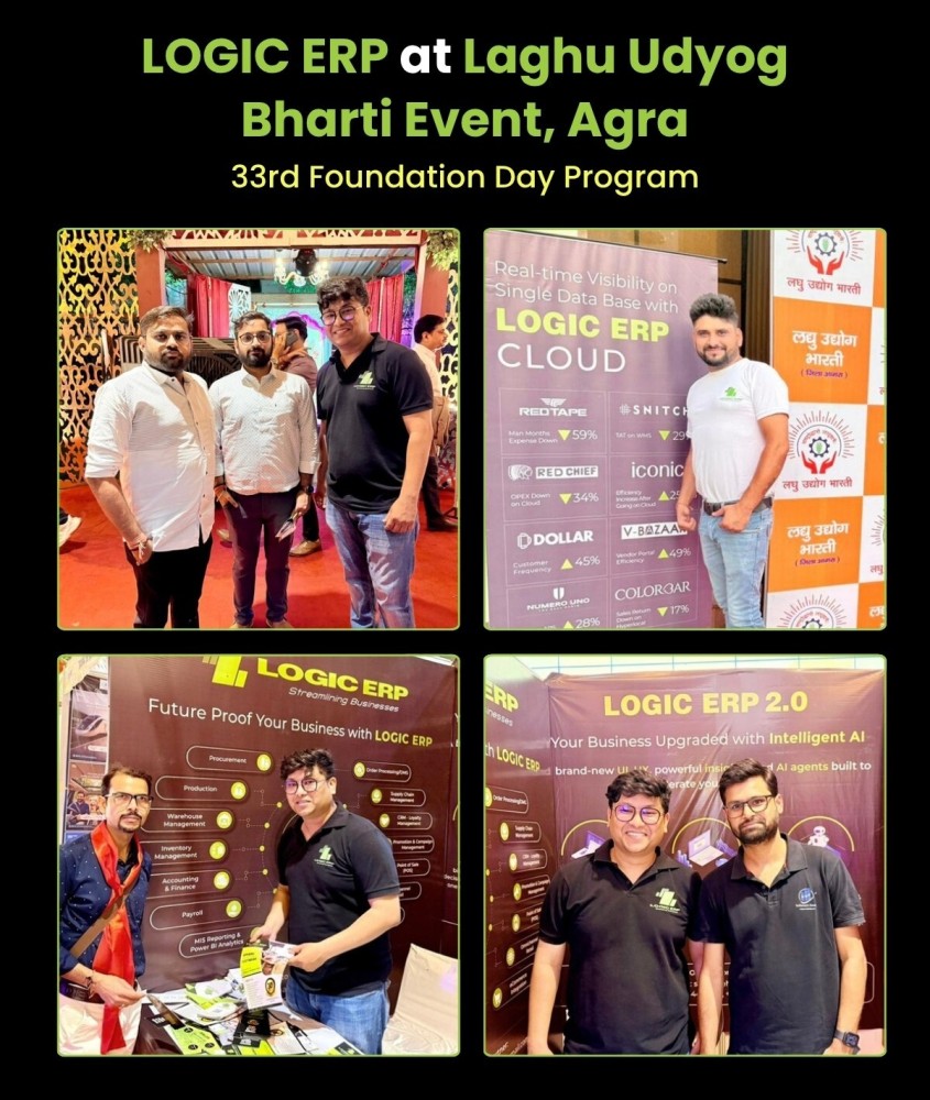 LOGIC ERP at Laghu Udhyog Bharti Event, Agra