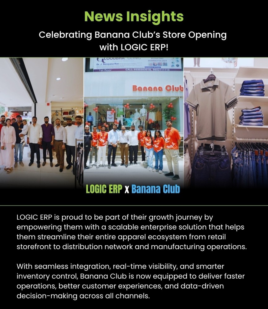 LOGIC ERP x Banana Club | ๐๐ญ๐ซ๐๐๐ฆ๐ฅ๐ข๐ง๐ข๐ง๐ ๐๐ฉ๐ฉ๐๐ซ๐๐ฅ ๐๐๐ญ๐๐ข๐ฅ, ๐๐ข๐ฌ๐ญ๐ซ๐ข๐๐ฎ๐ญ๐ข๐จ๐ง & ๐๐๐ง๐ฎ๐๐๐๐ญ๐ฎ๐ซ๐ข๐ง๐ ๐๐ฉ๐๐ซ๐๐ญ๐ข๐จ๐ง๐ฌ ๐ฐ๐ข๐ญ๐ก ๐๐ง๐ญ๐๐ซ๐ฉ๐ซ๐ข๐ฌ๐ ๐๐จ๐๐ญ๐ฐ๐๐ซ๐ ๐๐จ๐ฅ๐ฎ๐ญ๐ข๐จ๐ง