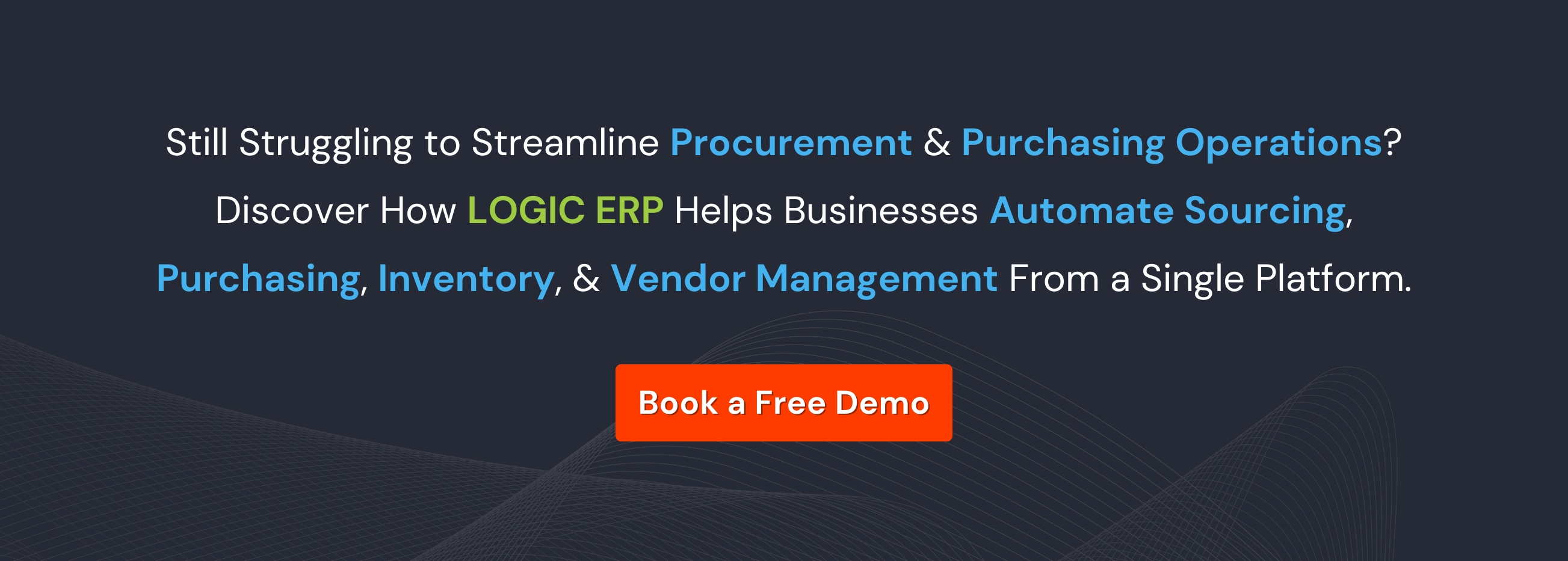 Book a Free Demo of LOGIC ERP Software Now!