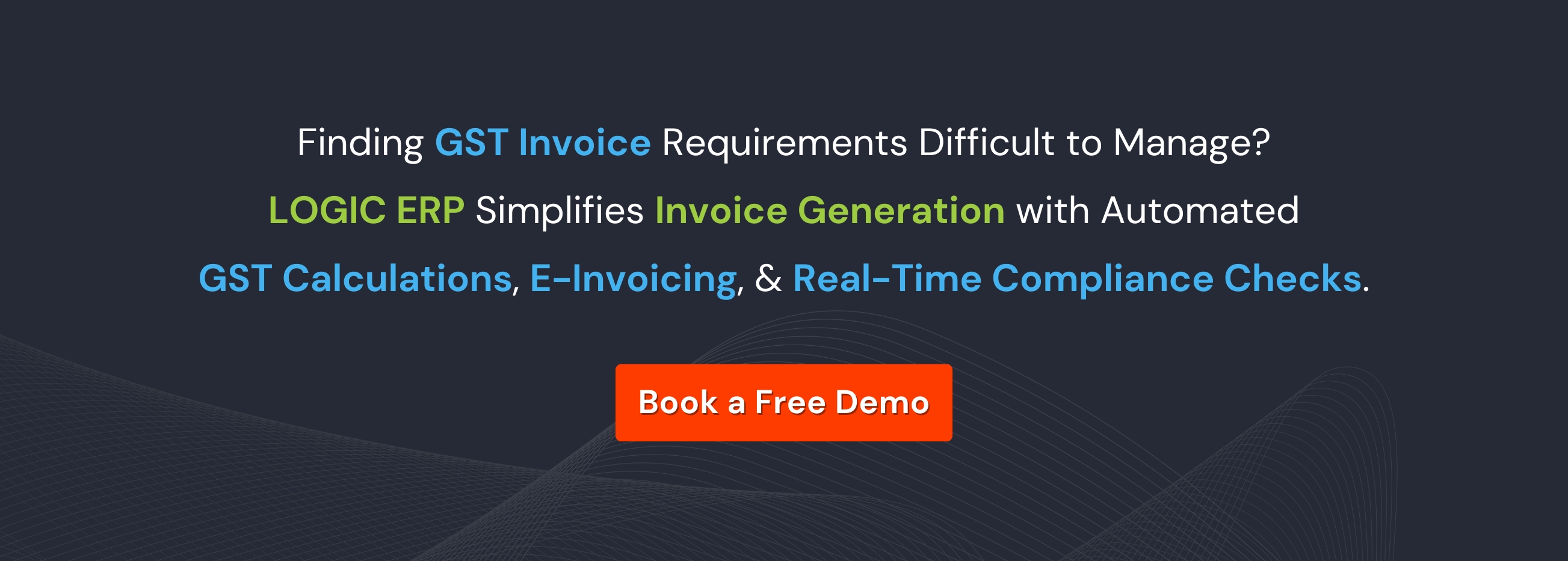 Book a Free Demo of LOGIC ERP Software Now!