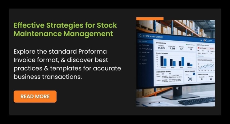 Effective Strategies for Stock Maintenance Management