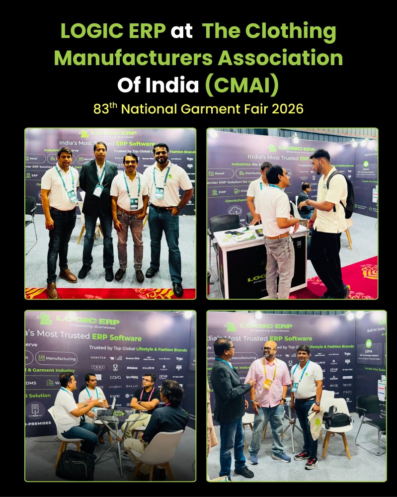 LOGIC ERP at The Clothing Manufacturers Association of India (CMAI) 83rd National Garment Fair 2026