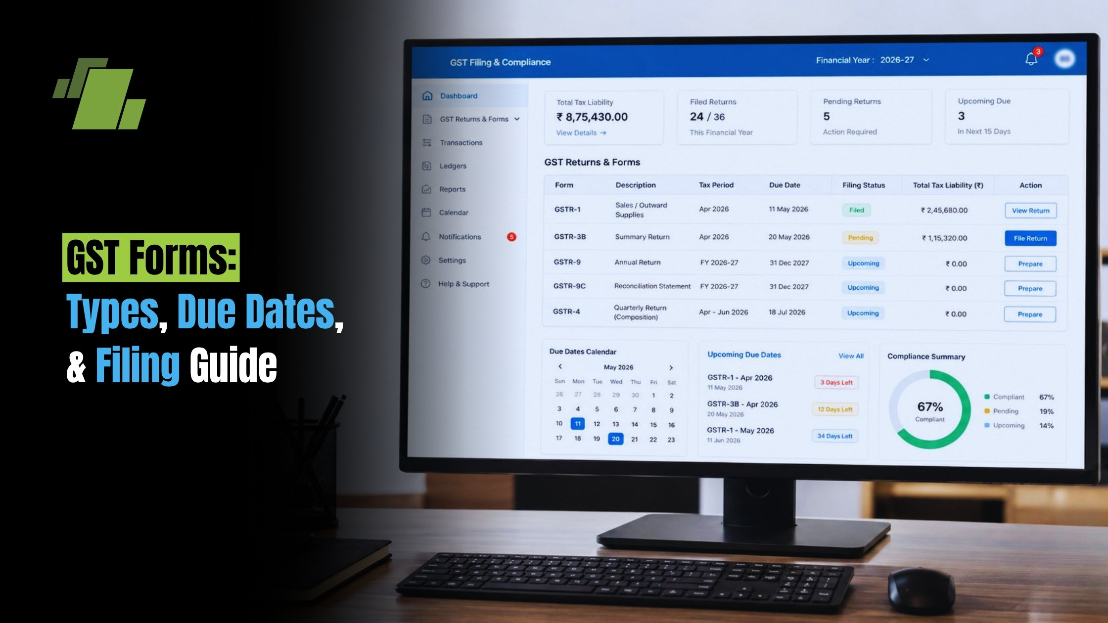 GST Forms: Types, Due Dates, and Filing Guide
