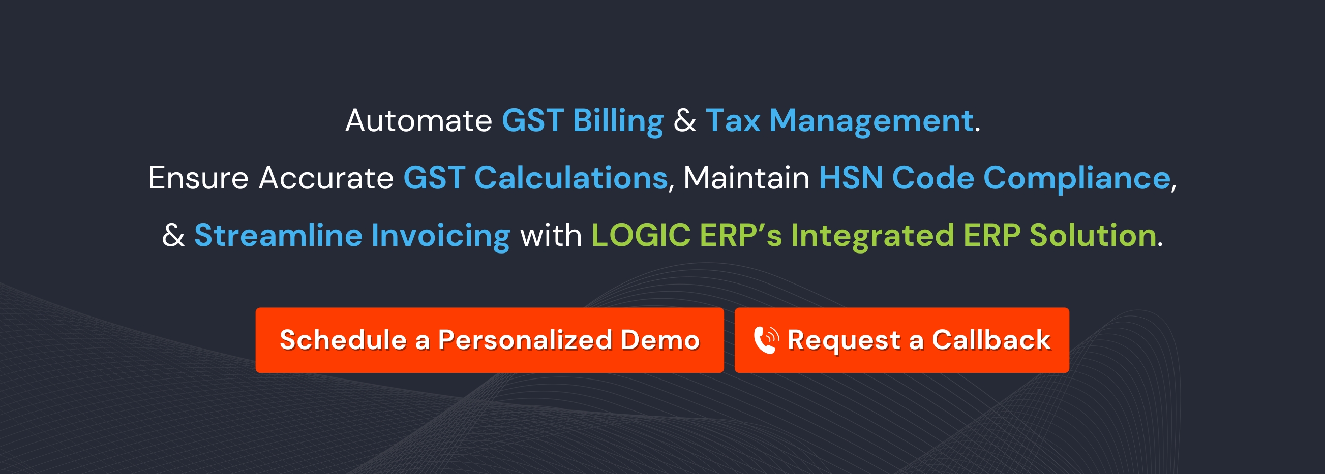 Book a Free Demo of LOGIC ERP Software Now!