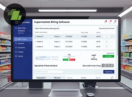 Supermarket Billing, Batch, MRP & Price Control
