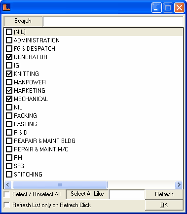 SetupCostElementWiseBudget_SelCostEle