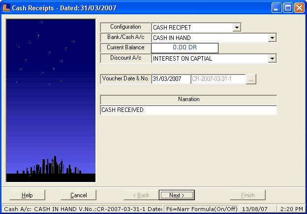CashReceipts