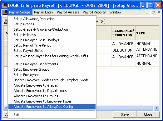 AllocateEmployeesToAllowDedConfig